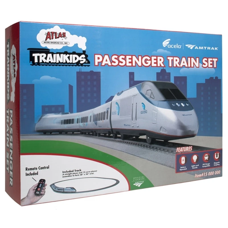 Atlas Trainkids 15000000 Amtrak Acela Passenger Train Set