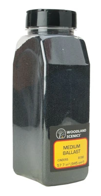 Woodland Scenics B1383 Medium Ballast Shaker, Cinders [50 Cu. In.]