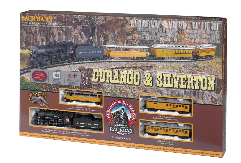 Bachmann 00710 HO Scale Durango & Silverton Steam Starter Train Set