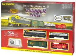 Bachmann 00826 HO Scale Thunder Chief Santa FeStarter Train Set With DCC And Sound