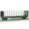 Bachmann 12901 HO Scale 52' Bulkhead Flatcar British Columbia BC RAIL 52423