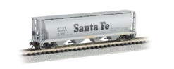Bachmann 19152 N Scale 4 Bay Covered Hopper Santa Fe ATSF 314783