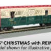 Bachmann 19754 N Scale 40' Annimated Stock Car North Pole & Southern NP&S With Reindeer