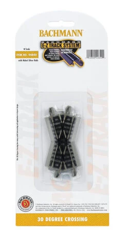 Bachmann 44840 N Scale E-Z Track 30 Degree Crossing