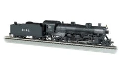 Bachmann 52901 HO Scale 4-6-2 USRA Light Pacific Steam Locomotive Santa Fe ATSF 1344
