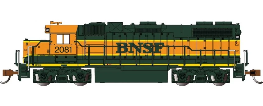 Bachmann 66851 N Scale EMD GP38-2 Diesel BNSF H1 2081 With DCC And Sound