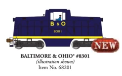 Bachmann 68201 HO Scale GE 44-Ton Diesel Switcher Baltimore & Ohio B&O 8301 DCC Sound