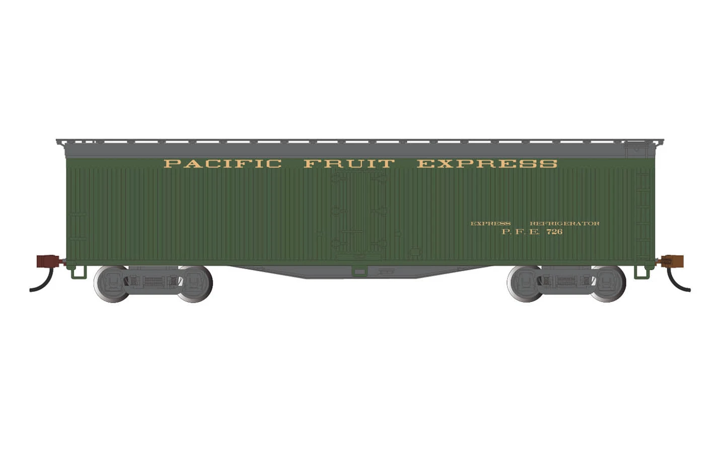Bachmann 75703 HO Scale 50' Express Reefer Pacific Fruit Express PFE 726