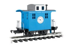 Bachmann 98086 G Gauge Wood Cupola Caboose Short Line Railroad - Blue