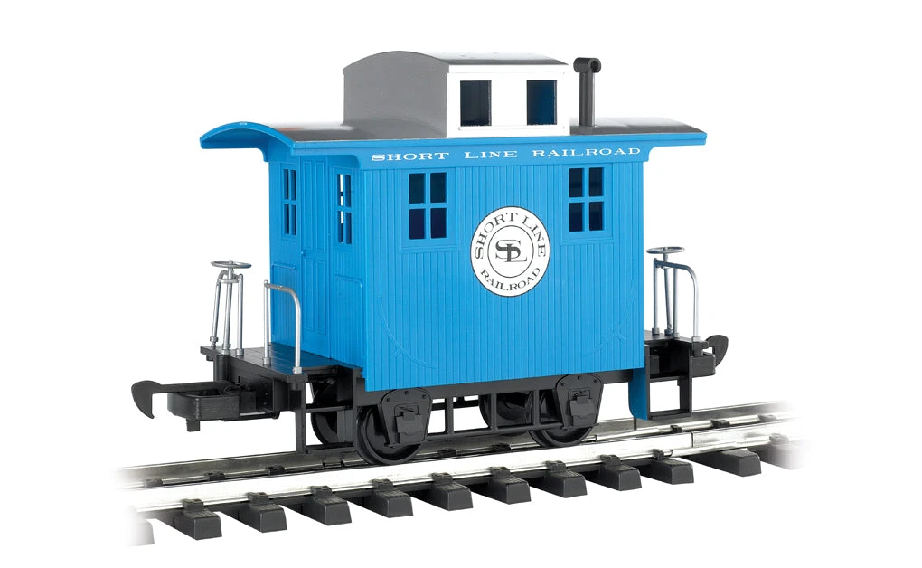 Bachmann 98086 G Gauge Wood Cupola Caboose Short Line Railroad - Blue