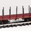 Bachmann Big Hauler 95670 G Scale "L" 20' Flatcar Painted Unlettered Red - NOS