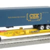 Williams By Bachmann 48403 O Gauge Front Runner Flatcar With Trailer CSX