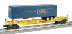 Williams By Bachmann 48403 O Gauge Front Runner Flatcar With Trailer CSX