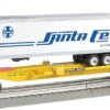Williams By Bachmann 48404 O Gauge Front Runner Flatcar With Trailer Santa Fe ATSF