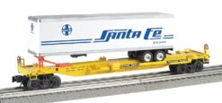 Williams By Bachmann 48404 O Gauge Front Runner Flatcar With Trailer Santa Fe ATSF
