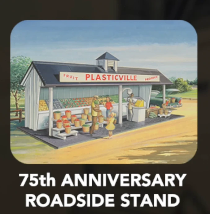 Bachmann Plasticville 45632 O Gauge 75th Anniversary Roadside Stand Kit