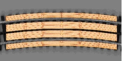 Blair Line 215 O Scale Wood Grade Crossing For 3 Rail O-54 Curve Track