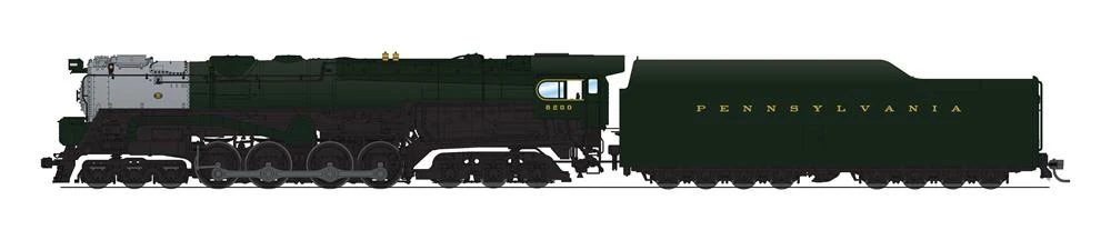 BLI 6184 HO Scale 6-8-6 Pennsylvania S2 Turbine Steam Loco PRR 6200 (As Delivered) Paragon4 Hybrid - Image 2