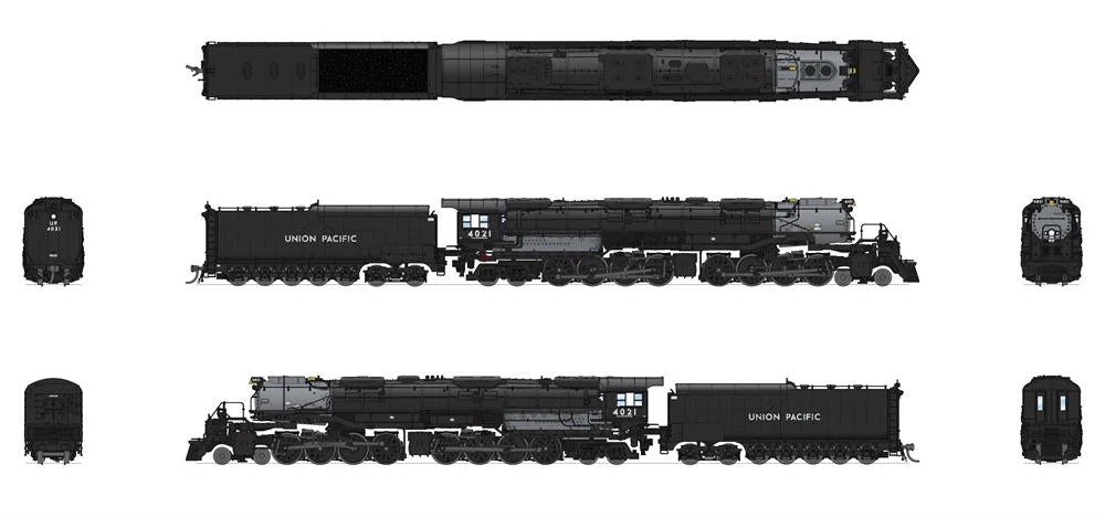 BLI 7233 N Scale Big Boy 4-8-8-4 Steam Loco Union Pacific UP 4021 Paragon4 - Image 2
