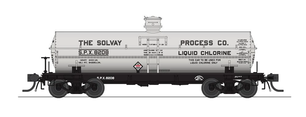 BLI 7665 HO Scale 6000 Gallon Tank Car Penn Salt/Solvay Early 1950s Variety 2 Pack C - Image 2