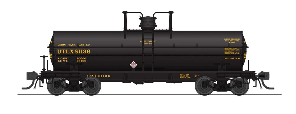 BLI 7668 HO Scale 6000 Gallon Tank Car UTLX/Penn Salt Late 1950s Variety 2 Pack C - Image 2