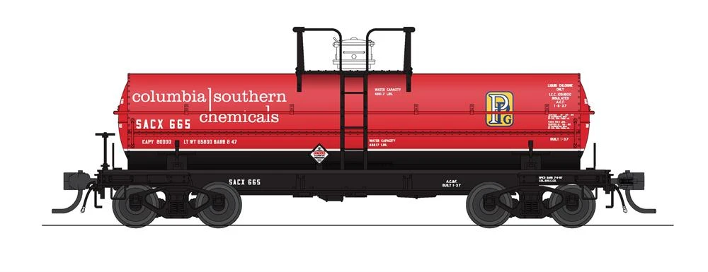 BLI 7670 HO Scale 6000 Gallon Tank Car Columbia/Stauffer 1960s Variety 2 Pack B