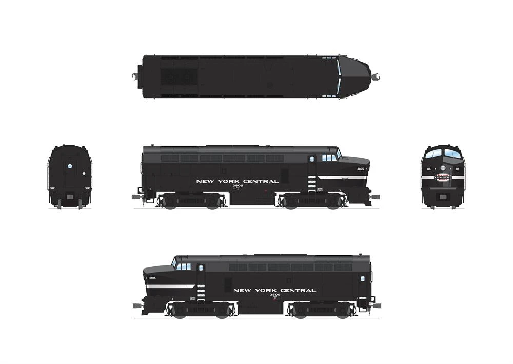 BLI 7697 HO Scale Baldwin RF-16 A Unit Sharknose Diesel New York Central NYC 3816 - Paragon4 - Image 2