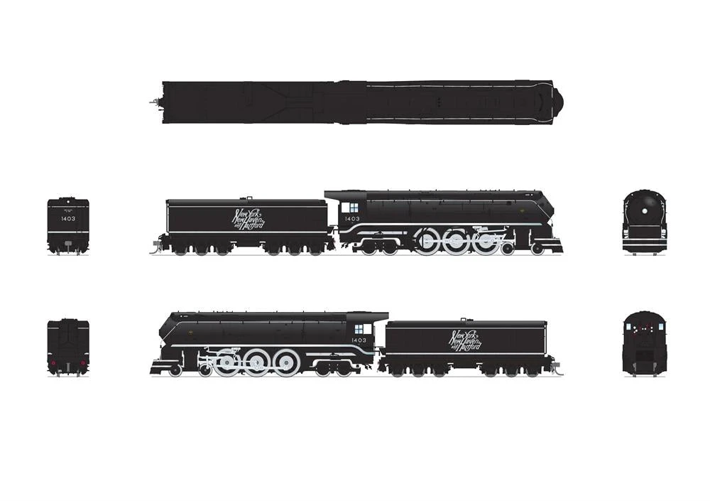 BLI 7875 HO Scale New Haven I-5 1404 Large Script Paragon4 Hybrid - Image 2