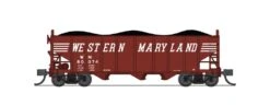 BLI (Broadway Limited Imports) 7157 N Scale 3 Bay Hopper Western Maryland WM 2 Pack B