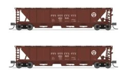 Broadway Limited Imports 7250 N Scale H32 Covered Hopper Pennsylvania 2 Pack