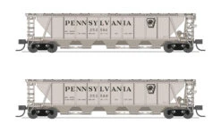 Broadway Limited Imports 7252 N Scale H32 Covered Hopper Pennsylvania 2 Pack