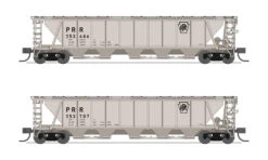 BLI (Broadway Limited Imports) 7254 N Scale H32 Covered Hopper Pennsylvania "Plain Keystone" 2 Pack
