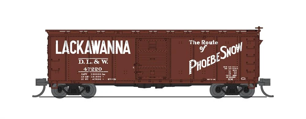 Broadway Limited Imports 7273 N Scale 40' NYC Boxcar 1950's Variety Set D - Image 3