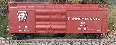 Bowser 40277 HO Scale 40' X31 Turtle Roof Boxcar "Shadow Keystone" Pennsylvania PRR 81327 - NOS