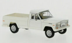 Brekina 19815 HO Scale 1964 Jeep Gladiator A Pickup Truck - White