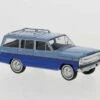 Brekina 19871 HO Scale 1967 Jeep Wagoneer B 2 Tone Blue