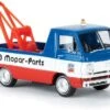 Brekina 34345 HO Scale (1:87) 1964 Dodge A 100 Tow Truck Mopar Parts