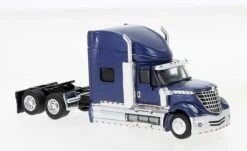 Brekina 85828 HO Scale 2010 International Lonestar Semi Tractor Cab - Metallic Blue