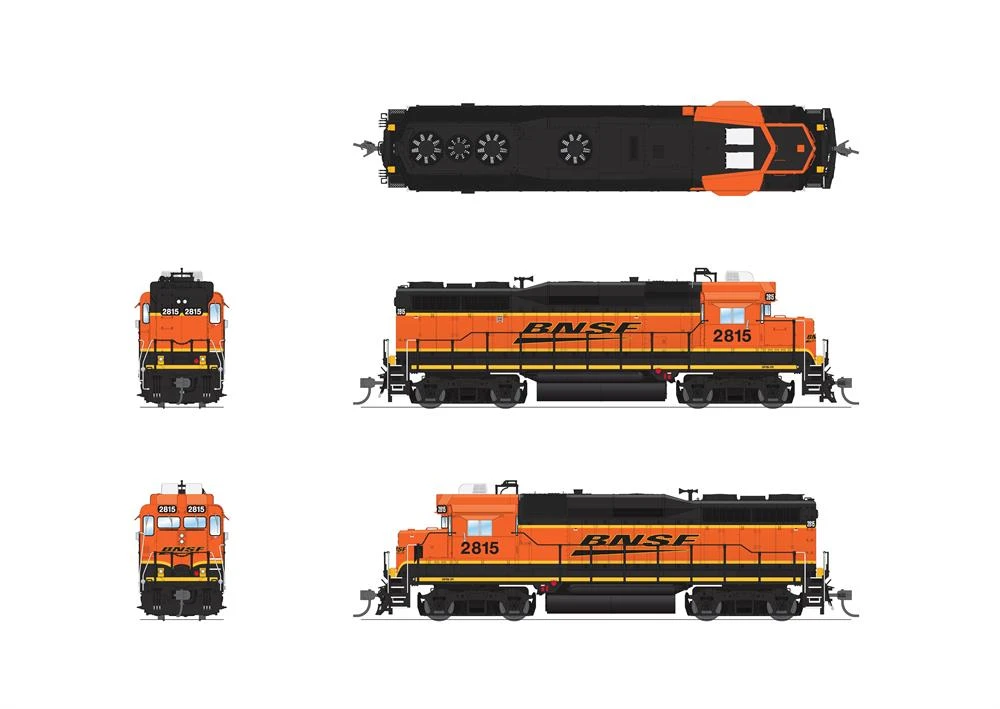 Broadway Limited BLI 7562 HO Scale EMD GP30 BNSF "H3 Swoosh" 2815 Paragon4 - Image 2