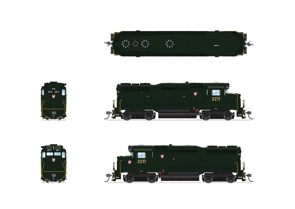 Broadway Limited BLI 7575 HO Scale EMD GP30 Pennsylvania "Keystone" PRR 2214 Paragon4 - Image 2