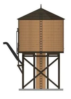 Broadway Limited Imports 7926 HO Scale Wood Water Tower - Weathered Brown (Non-Operating)
