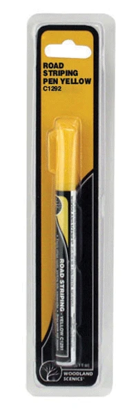 Woodland Scenics C1292 Road Striping Pen, Yellow