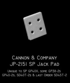 Cannon & Company JP-2151 HO Scale SP Jacking Plates