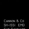 Cannon & Company 1551 HO Scale EMD Cab Sunshades Razor Edge Style With Reinforcing Bracket