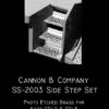 Cannon & Company 2003 HO Scale Photo-Etched Brass Engine Step Set For Kato SD40 SD45 Series Engines