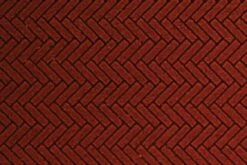 Chooch 8661 HO Or N Flexible Dark Red Small Brick Pavers Sheet Herringbone Pattern 2 Pack