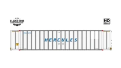 Class One Model Works HO Scale Hyundai 48' Container Hercules HRCU 160115 / 160121 2-Pack #2