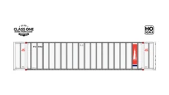 Class One Model Works HO Scale Hyundai 48' Container Transamerica APLU 489027 / 489049 2-Pack #1