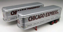 Classic Metal Works 31104 HO Scale AreoVan Trailers Chicago Express (2 Pack) - NOS