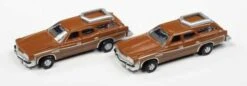 Classic Metal Works 50432 N Scale 1975 Buick Estate Wagon - Bittersweet - 2 Pack